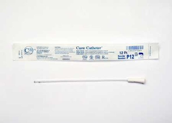 Urethral Catheter Cure Catheter Straight Tip 12 Fr. 10 Inch P12 Each/1 P12 CURE MEDICAL 842875_EA