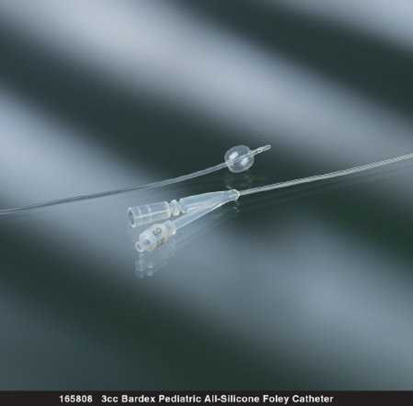 Foley Catheter Bardex 2-Way Standard Tip 5 cc Balloon 24 Fr. Silicone 165824 Each/1 165824 BARD MEDICAL DIVISION 49500_EA