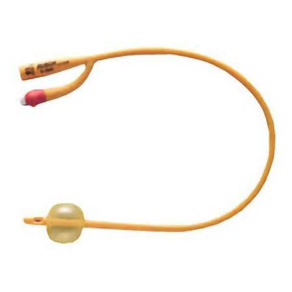 Foley Catheter Rusch Gold 2-Way Standard Tip 5 cc Balloon 14 Fr. Silicone Coated Latex 180705140 Box/10 180705140 TELEFLEX MEDICAL 316727_BX