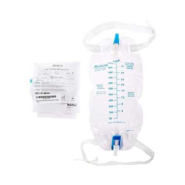 Urinary Leg Bag Easy Tap™ Anti-Reflux Valve Sterile Fluid Path 950 mL Vinyl 452932 Case of 48 452932 Easy Tap™ 413838_CS