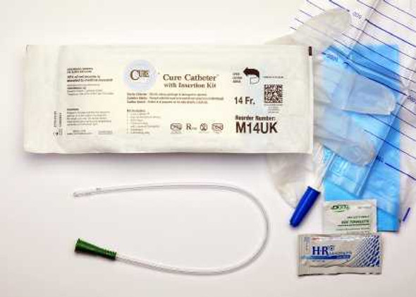 Urethral Catheter Cure Medical Pocket / U-Shape 14 Fr. 16 Inch M14UK Box/30 M14UK CURE MEDICAL 944228_BX