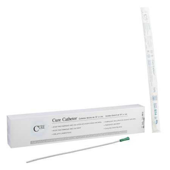 Urethral Catheter Cure Catheter Straight Tip 14 Fr. 16 Inch M14 Case/300 M14 CURE MEDICAL 701370_CS