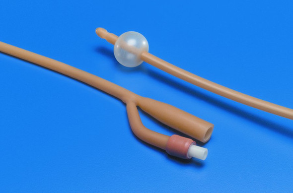 Foley Catheter Kenguard™ 2-Way Standard Tip 30 cc Balloon 30 Fr. Silicone Oil Coated Latex 3631- Carton/10