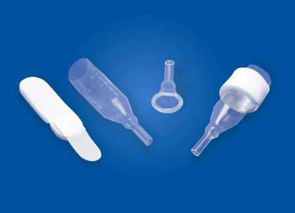 Male External Catheter Natural® Non-Adhesive Reusable Strap Silicone Small 38301 Box of 30 38301 Natural® 651694_BX