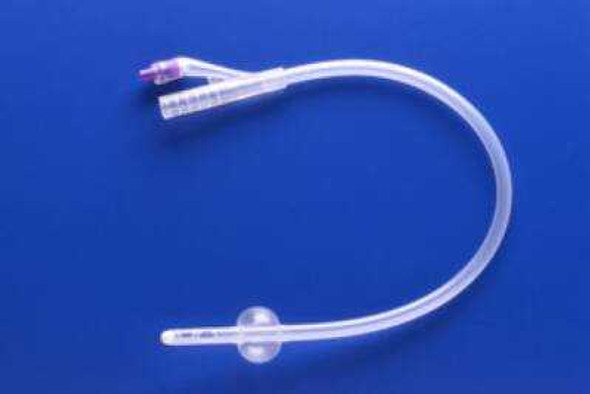 Foley Catheter Rusch 2-Way Standard Tip 30 cc Balloon 18 Fr. Silicone 170630180 Box/10 170630180 TELEFLEX MEDICAL 148227_BX