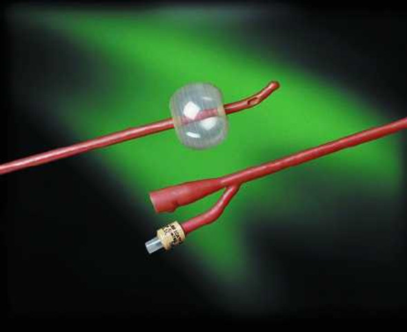 Foley Catheter Bardex Lubricath 2-Way Coude Tip 5 cc Balloon 16 Fr. Hydrophilic Polymer Coated Latex 0102L16 Box/12 0102L16 BARD MEDICAL DIVISION 4017_DZ