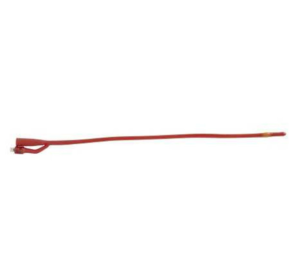 Foley Catheter Bardex Lubricath 2-Way Council Tip 5 cc Balloon 18 Fr. Red Rubber 0196L18 Case/12 0196L18 BARD MEDICAL DIVISION 4135_CS