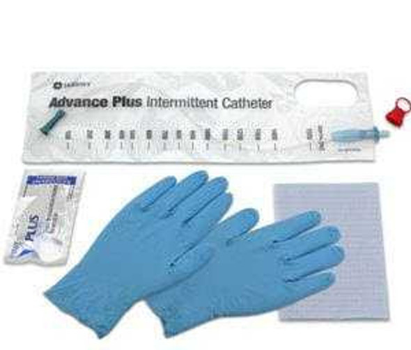 Intermittent Closed System Catheter Tray Advance Plus™ Straight Tip 16 Fr. Without Balloon PVC 96164 Box of 100 96164 Advance Plus™ 680764_BX