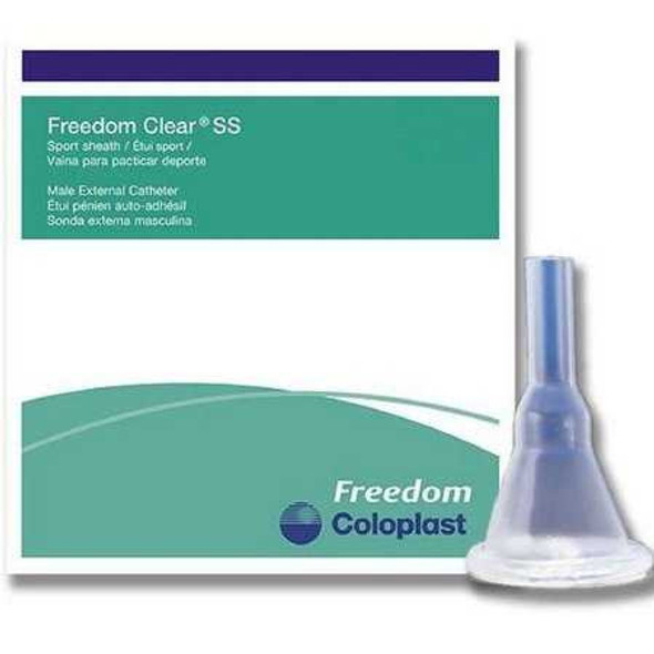 Male External Catheter Freedom Clear SS Self-Adhesive Seal Silicone Medium C5210 Each/1 C5210 COLOPLAST INCORPORATED 720275_EA