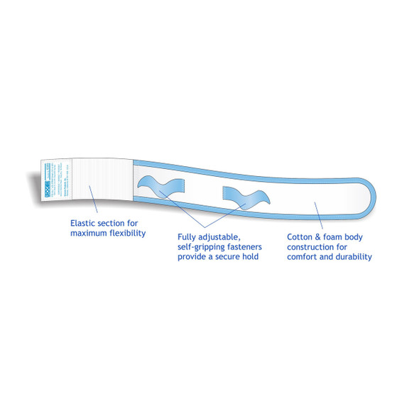 Leg Bag Strap Urocare® 13 to 20 Inch Long, Small, 2 Inch Wide, Fabric, Hook and Loop 6356 Pack of 1 6356 Urocare® 1007484_EA