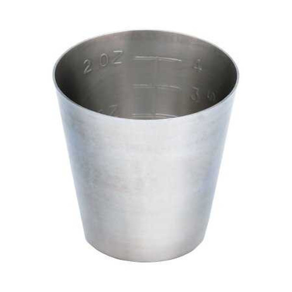 Graduated Medicine Cup McKesson Argent 2 oz. Silver Stainless Steel Reusable 43-1-015 Each/1 MCK BRAND 970121_EA