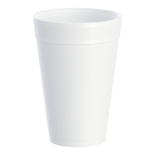 Drinking Cup Dart 32 oz. White Styrofoam Disposable 32TJ32 Case of 500