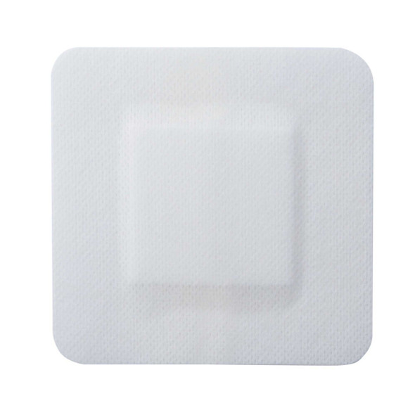 Adhesive Dressing McKesson 4 X 4 Inch Polypropylene / Rayon Square White Sterile 16-89044 Case/100 16-89044 MCK BRAND 491826_CS