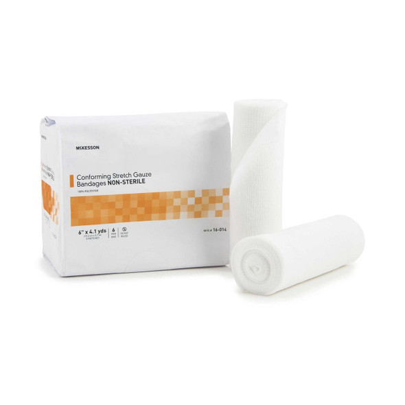 Conforming Bandage McKesson Poly Blend 6 Inch X 4-1/10 Yard Roll NonSterile 16-014 BG/6 16-014 MCK BRAND 993035_BG