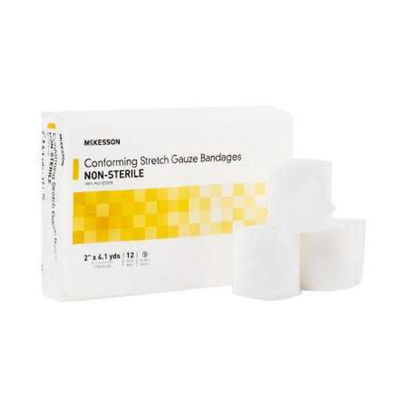 Conforming Bandage McKesson Poly Blend 2 Inch X 4-1/10 Yard Roll NonSterile 16-011 Case/96 16-011 MCK BRAND 993032_CS