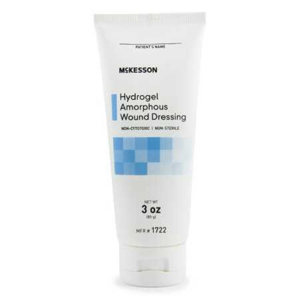 Hydrogel Amorphous Dressing McKesson Hydrogel 3 oz. NonSterile 1722 Case/12 1722 MCK BRAND 949423_CS