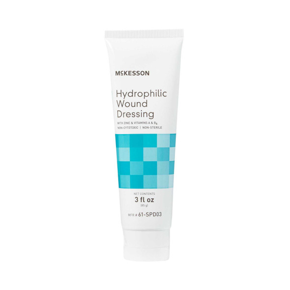 Hydrophilic Wound Dressing McKesson Zinc Vitamins A and B6 Calcium Magnesium 3 oz. NonSterile 61-SPD03 Case/12 61-SPD03 MCK BRAND 488915_CS