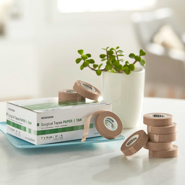 Medical Tape McKesson Paper 0.5 Inch X 10 Yard NonSterile 16-47305T Case/288 16-47305T MCK BRAND 1055585_CS