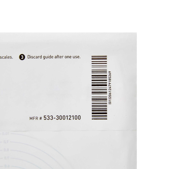 Wound Measuring Guide McKesson 5 X 7 Inch Clear Plastic NonSterile 533-30012100 Case/6000 533-30012100 MCK BRAND 580718_CS