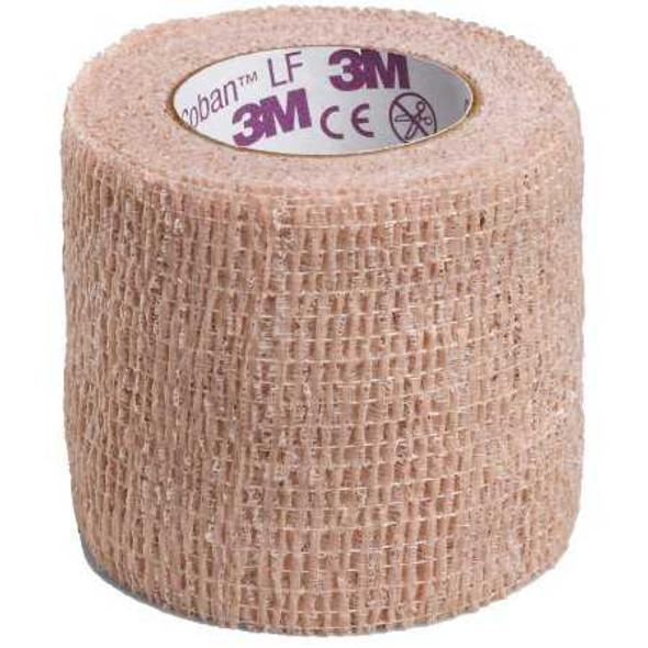 Cohesive Bandage 3M Coban LF 2 Inch X 5 Yard Standard Compression Self-adherent Closure Tan NonSterile 2082 Each/1 2082 3M 388423_EA