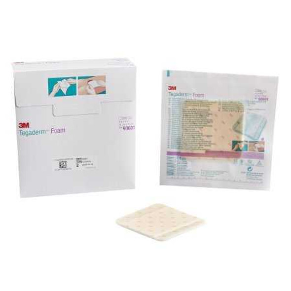 Foam Dressing 3M Tegaderm 4 X 4 Inch Square Non-Adhesive without Border Sterile 90601 Each/1 90601 3M 688562_EA