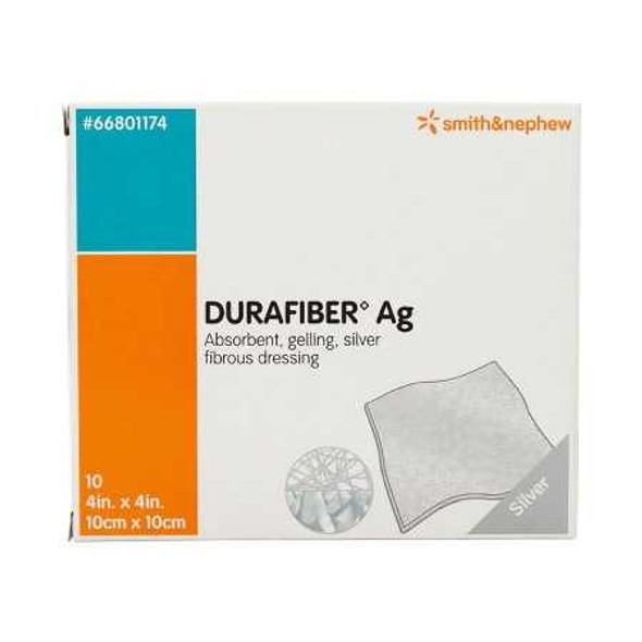 Silver Dressing Durafiber Ag 4 X 4 Inch Square Sterile 66801174 Each/1 66801174 UNITED / SMITH & NEPHEW 862627_EA