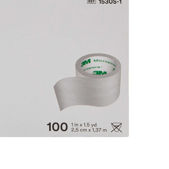 Medical Tape 3M Micropore Paper 1 Inch X 1-1/2 Yard NonSterile 1530S-1 Case/500 1530S-1 3M 6150_CS