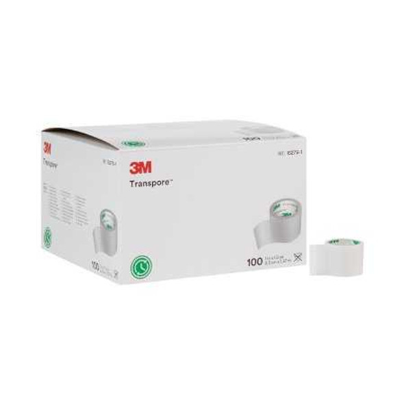 Medical Tape 3M Transpore Water Resistant Plastic 1 Inch X 1-1/2 Yard NonSterile 1527S-1 Case/500 1527S-1 3M 6188_CS