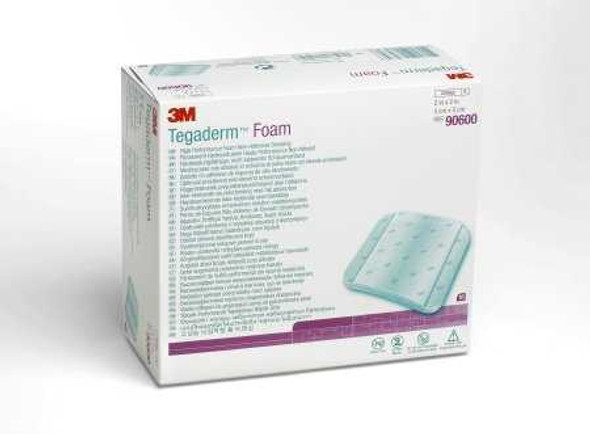 Foam Dressing 3M Tegaderm 2 X 2 Inch Square Non-Adhesive without Border Sterile 90600 Case/40 90600 3M 575882_CS