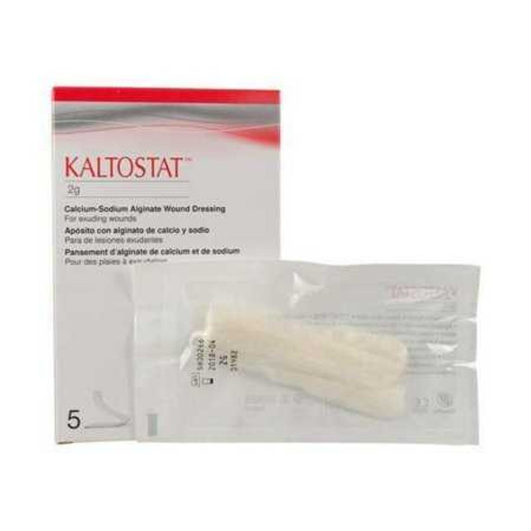 Calcium Alginate Dressing Kaltostat 2 Gram Rope Calcium Alginate Sterile 168117 CT/5 168117 CONVA TEC 192149_CT