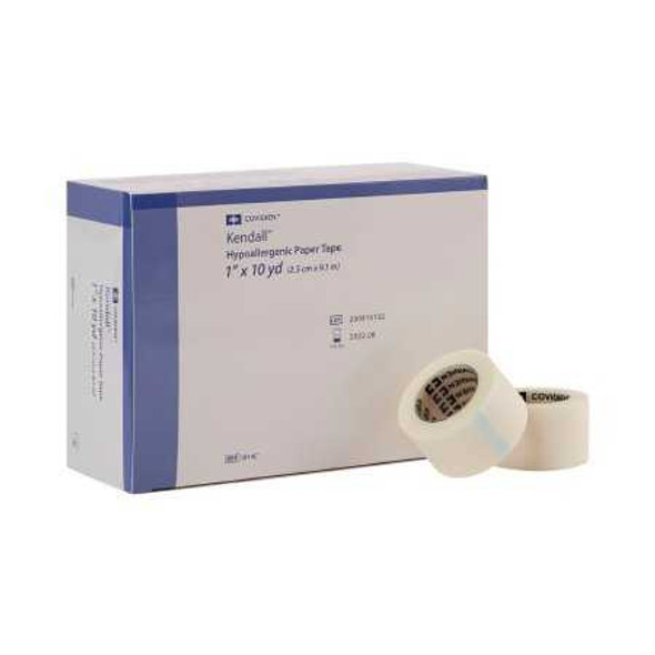Medical Tape Kendall Hypoallergenic Paper 1 Inch X 10 Yard NonSterile 1914C Box/12 1914C KENDALL HEALTHCARE PROD INC. 696197_BX