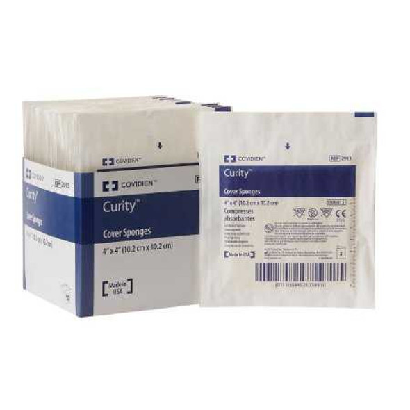 Cellulose Dressing Curity NonWoven Fabric / Cellulose Wadding 4 X 4 Inch 2913 Box/50 2913 KENDALL HEALTHCARE PROD INC. 401580_TR