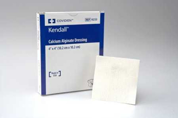 Calcium Alginate Dressing Kendall 4 X 4 Inch Square Calcium Alginate Sterile 9233 Box/10 9233 KENDALL HEALTHCARE PROD INC. 227938_BX