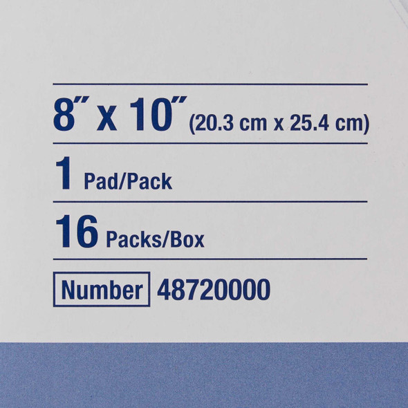Abdominal Pad Sorbalux® ABD 8 x 10 Inch 1 per Pouch Sterile 1-Ply Rectangle 48720000 Box of 16 48720000 Sorbalux® ABD 625308_BX