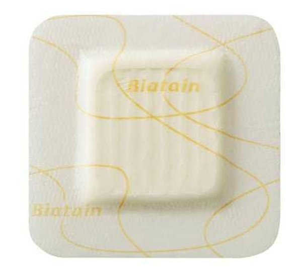 Thin Foam Dressing Biatain® Silicone Lite 3 x 3 Inch With Border Film Backing Silicone Adhesive Square Sterile 33444 Box of 10 33444 Biatain® Silicone Lite 815924_BX