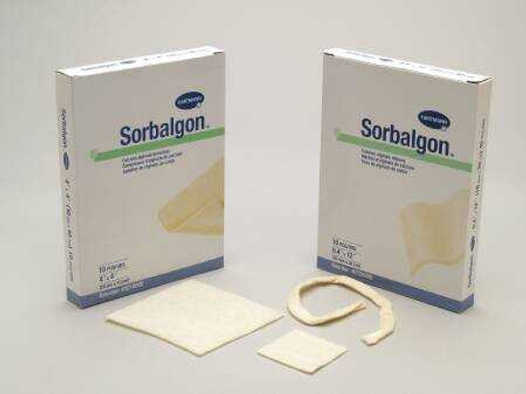 Calcium Alginate Dressing Sorbalgon 4 X 4 Inch Square Calcium Alginate Sterile 49210000 Box/10 49210000 HARTMAN USA, INC. 473914_BX