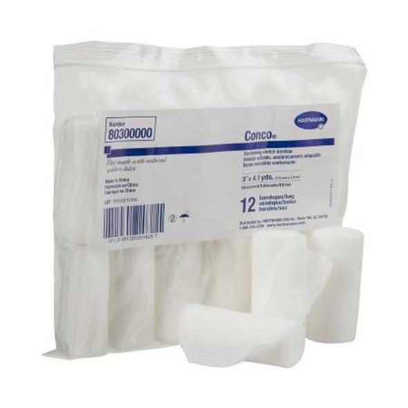 Conforming Bandage Conco Polyester 3 Inch X 4-1/10 Yard Roll NonSterile 80300000 Case/72 80300000 HARTMAN USA, INC. 403729_CS