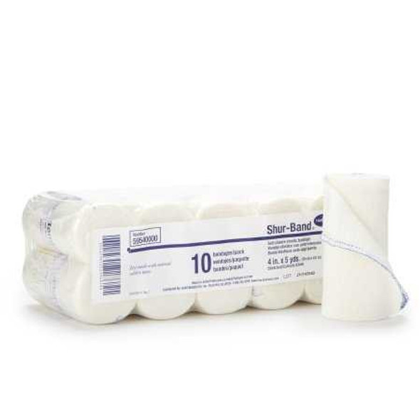 Elastic Bandage Shur-Band LF 4 Inch X 5 Yard Standard Compression Single Hook and Loop Closure Natural NonSterile 59540000 Each/1 59540000 HARTMAN USA, INC. 442363_RL