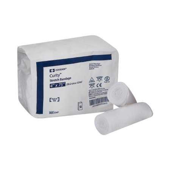 Conforming Bandage Curity Cotton / Polyester 1-Ply 4 X 75 Inch Roll NonSterile 2247 Case/96 2247 KENDALL HEALTHCARE PROD INC. 188592_CS