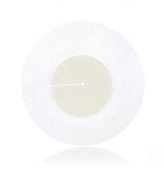 Foam Dressing BorderedFoam 4 Inch Diameter Fenestrated Round Adhesive with Border Sterile 00288E Box/10 00288E DERMARITE INDUSTRIES LLC 946278_BX