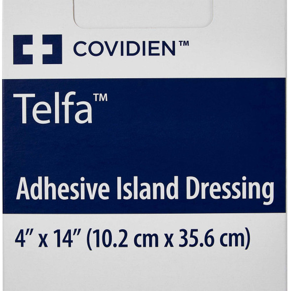 Adhesive Dressing Telfa 4 X 14 Inch Nonwoven Rectangle White Sterile 7544 Case/50 7544 KENDALL HEALTHCARE PROD INC. 235821_CS