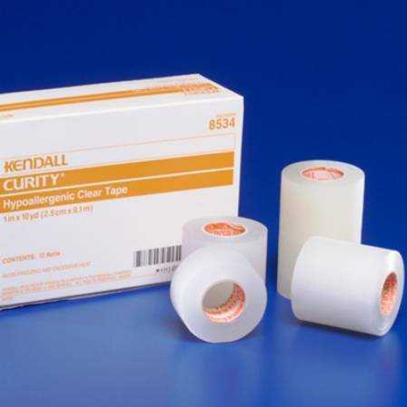 Medical Tape Curity Plastic 1/2 Inch X 10 Yard NonSterile 8533C Box/24 8533C KENDALL HEALTHCARE PROD INC. 696191_BX