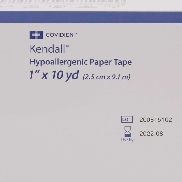 Medical Tape Kendall Hypoallergenic Paper 1 Inch X 10 Yard NonSterile 1914C Case/120 1914C KENDALL HEALTHCARE PROD INC. 696197_CS