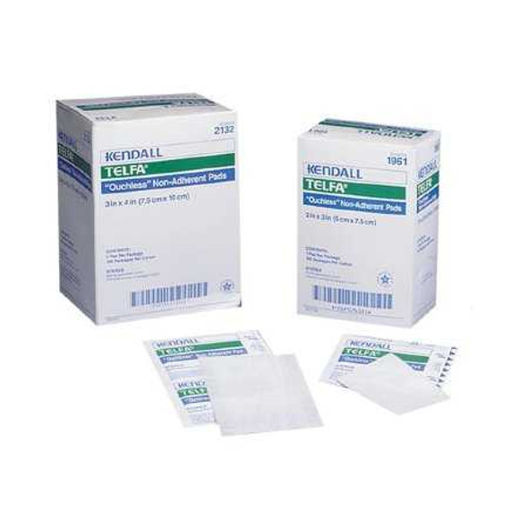 Non-Adherent Dressing TelfaOuchless Cotton 3 X 8 Inch NonSterile 2891 Case/1000 2891 KENDALL HEALTHCARE PROD INC. 10012_CS