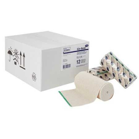 Elastic Bandage EZe-Band LF 6 Inch X 11 Yard Standard Compression Double Hook and Loop Closure Tan NonSterile 59190000 Case/24 59190000 HARTMAN USA, INC. 478271_CS