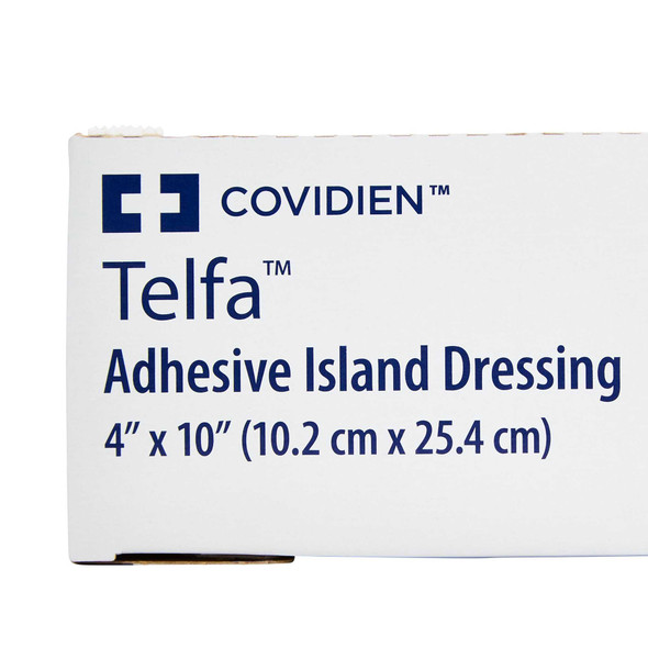 Adhesive Dressing Telfa 4 X 10 Inch Nonwoven Rectangle White Sterile 7542 Case/100 7542 KENDALL HEALTHCARE PROD INC. 317991_CS