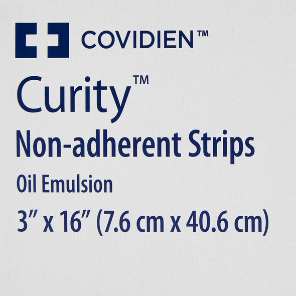 Oil Emulsion Impregnated Dressing Curity 3 X 16 Inch Mesh / Knitted Fabric Oil Emulsion Blend Sterile 6114 Case/216 6114 KENDALL HEALTHCARE PROD INC. 218271_CS