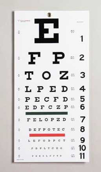 Snellen Eye Chart 08502 Each/1 8502 MOORE MEDICAL 713763_EA