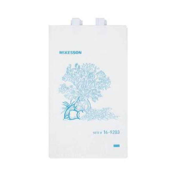Bedside Bag McKesson 7 X 11.5 Inch White / Blue Floral Print Polyethylene 16-9203 Case/2000 16-9203 MCK BRAND 472251_CS