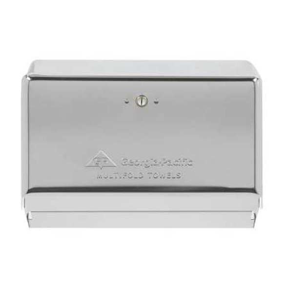 Georgia-Pacific Paper Towel Dispenser Chrome Metal Manual 275 Count Wall Mount 54720 Case/10 54720 GEORGIA PACIFIC (DISPENSERS) 1015838_CS